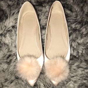 Satin ballet flats